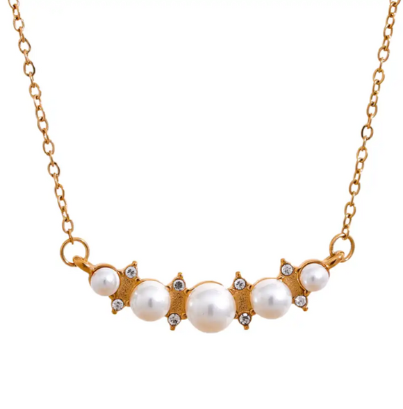 Five Pearls with Sparkle