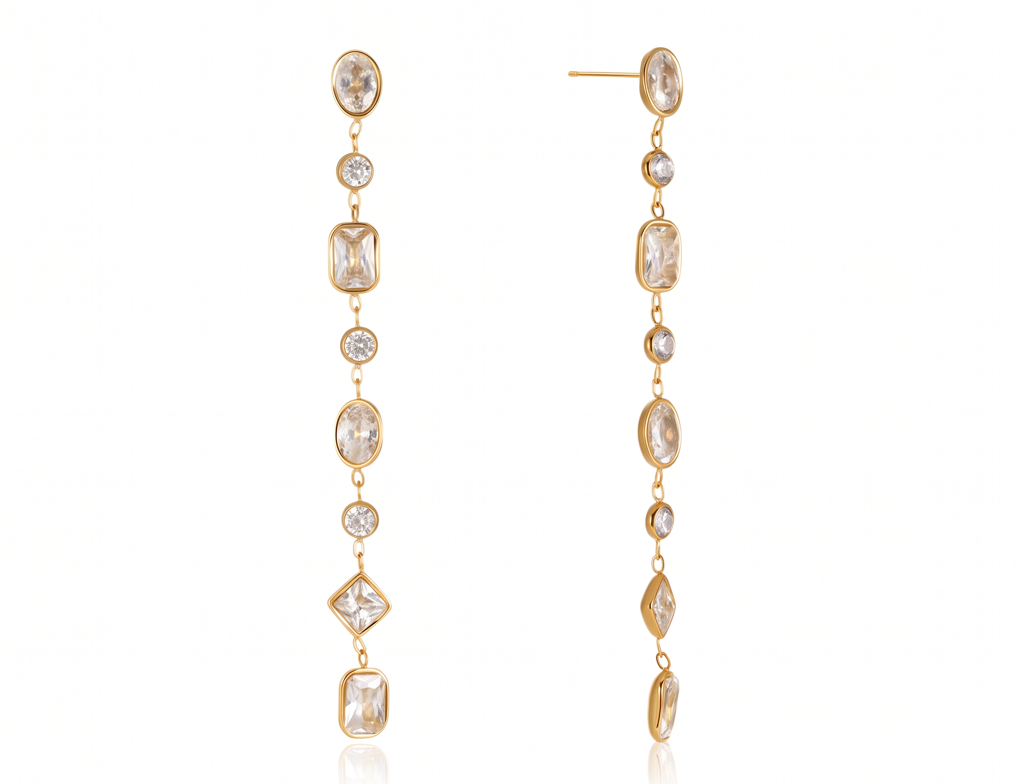 Cascade Gemstone Drop Earrings