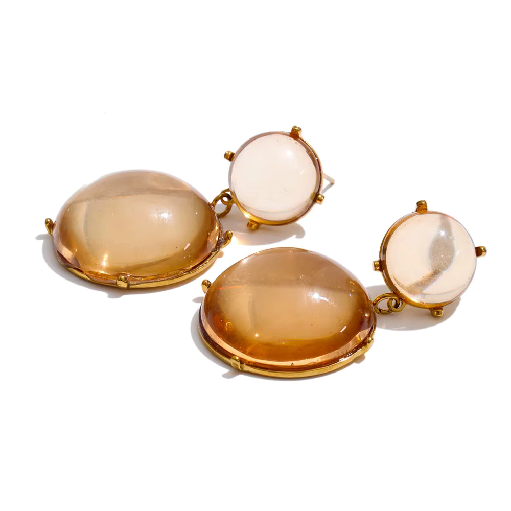Glass Drop Earrings