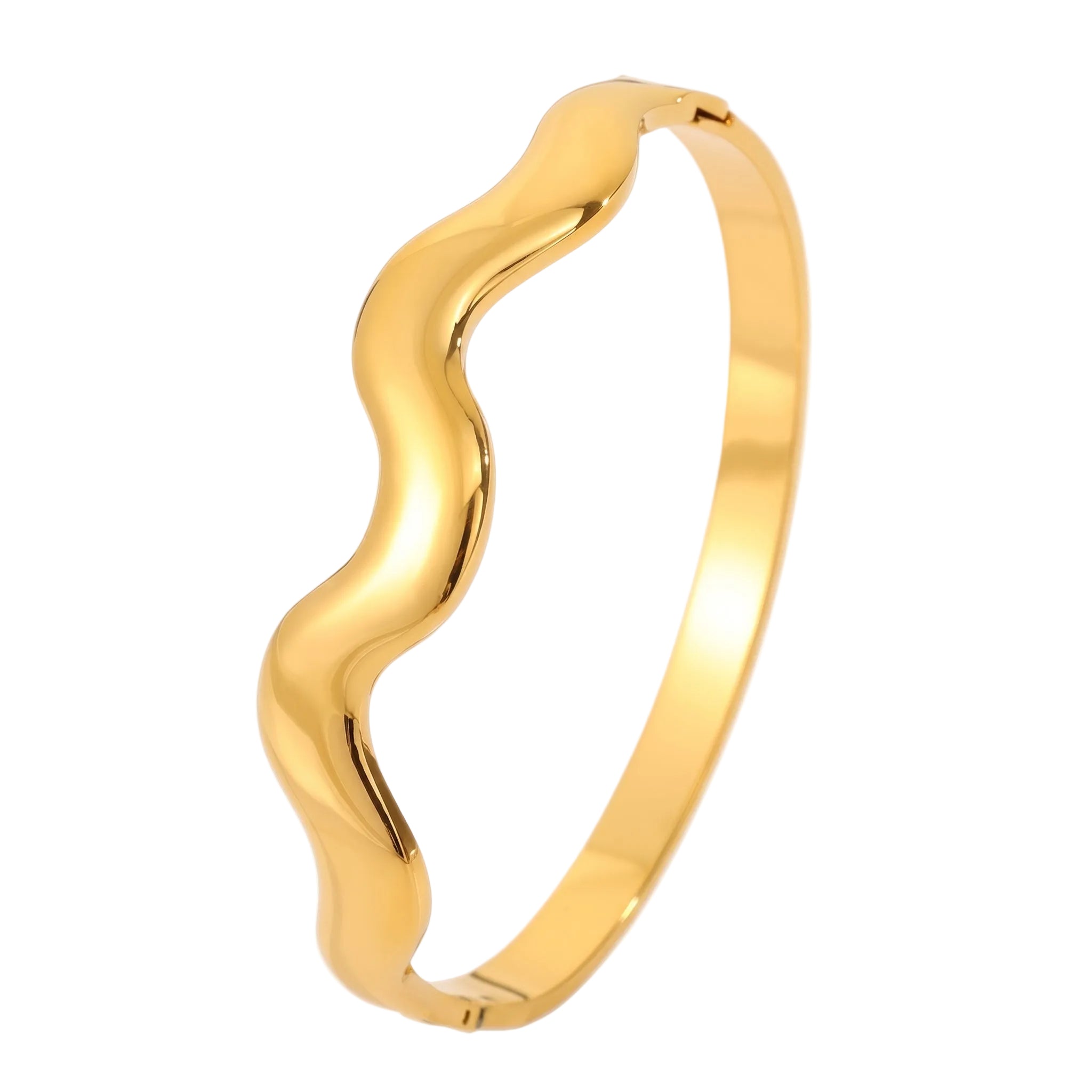 waterproof gold bangle