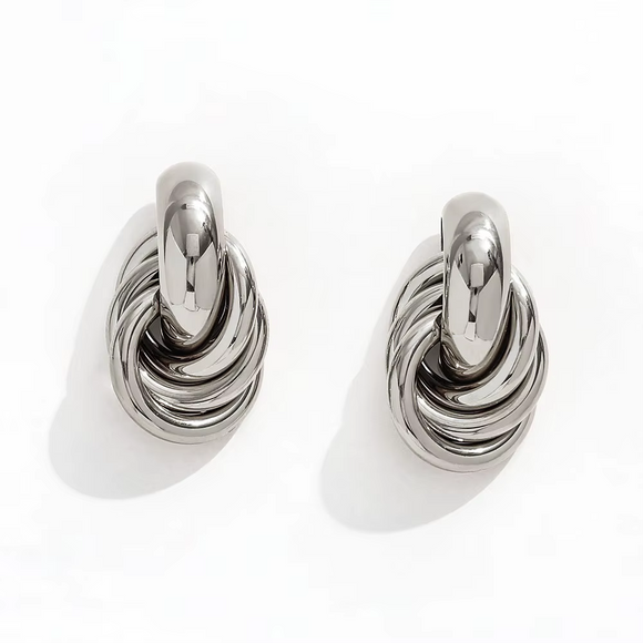 Intertwined Studs - Silver