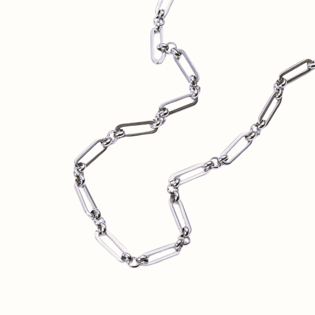 Paperclip and Circle Long Chain
