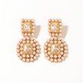 pearl statement earrings