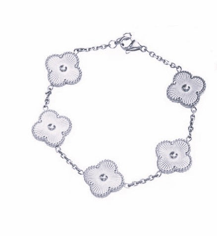 Quatrefoil Bracelet Silver