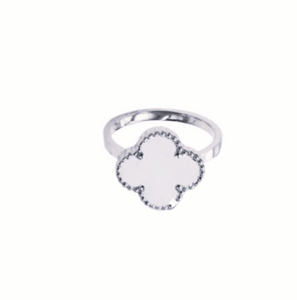 Quatrefoil Ring Silver