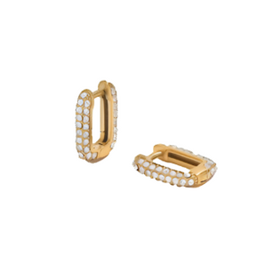 Rectangular Pave Earrings