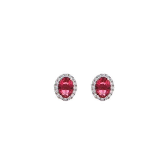 Burmese Red Earrings