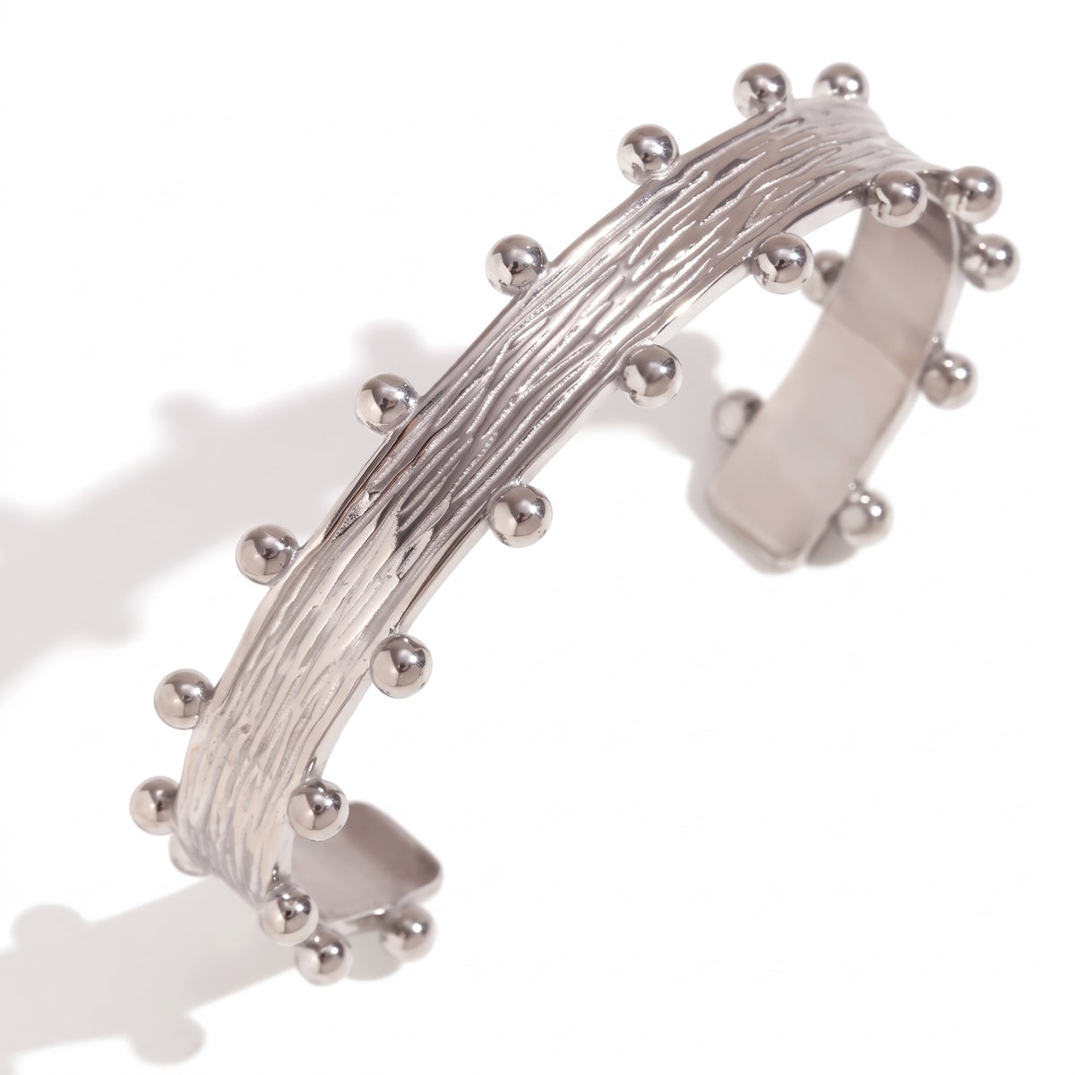 silver studded bracelet