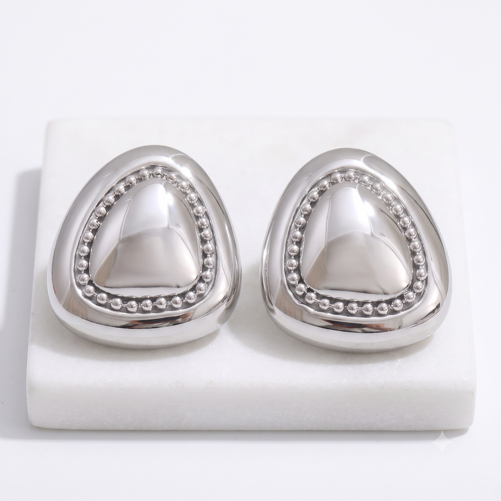 silver stud earrings