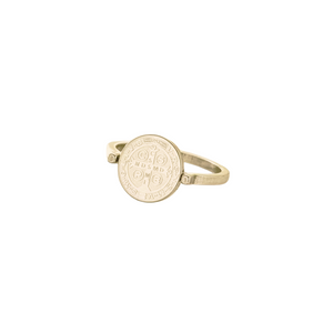 St Benedict Gold Ring