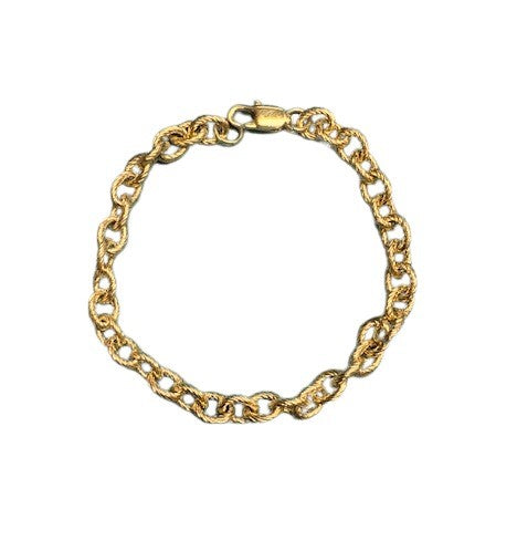 Twist Link Gold Bracelet