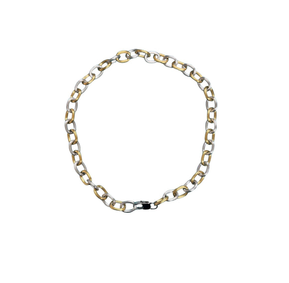 Two Tone Link Necklace