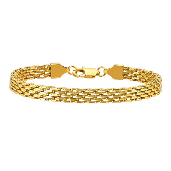 Woven Links Bracelet Gold