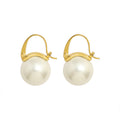 French Wire 14mm Pearl Earrings