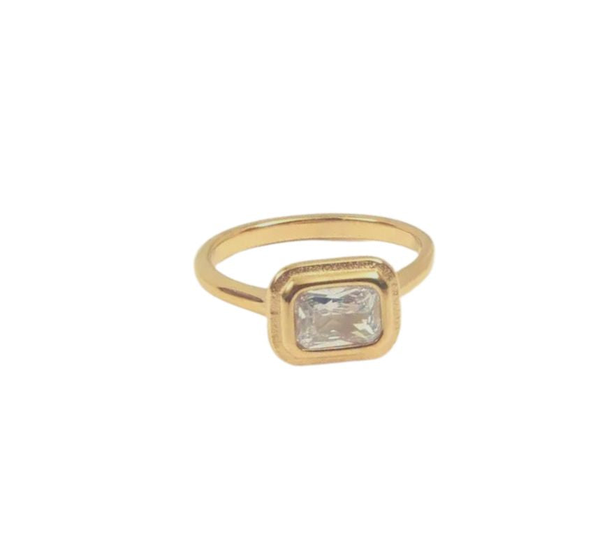 Clear Bezel Emerald