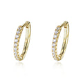 Diamond  (Simulated)  Huggie Hoop