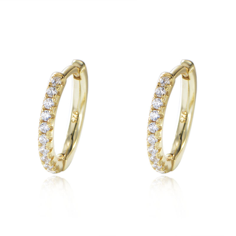Diamond  (Simulated)  Huggie Hoop