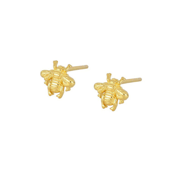 Honey Bee Stud Earrings Pair