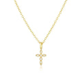 Vintage Cross Necklace Gold