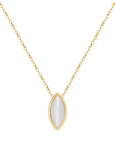 Marquis Mother of Pearl Necklace