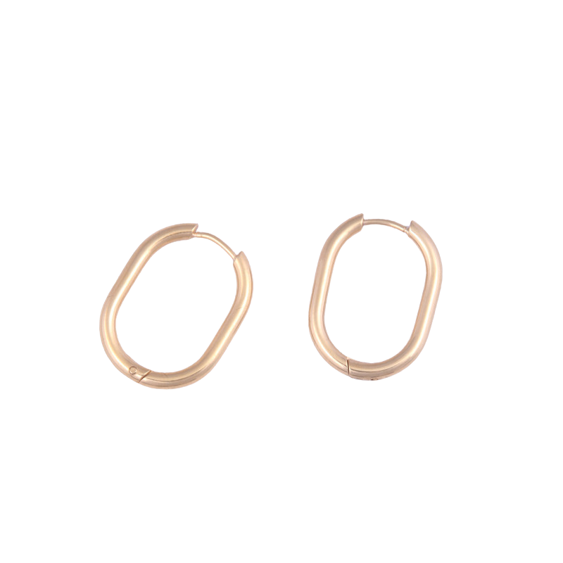 Oval Hoop Earrings