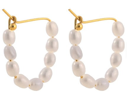 Pearl Hoops 25mm