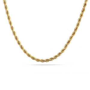 2mm - Rope Chain Gold