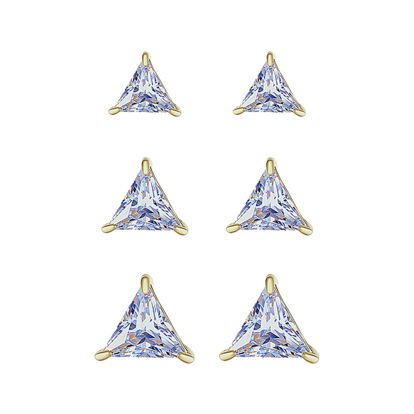 Trilliion Triangle Studs