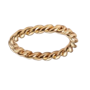 Rope Stackable Band Ring