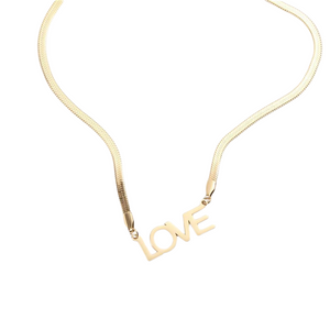 Love Herringbone Necklace