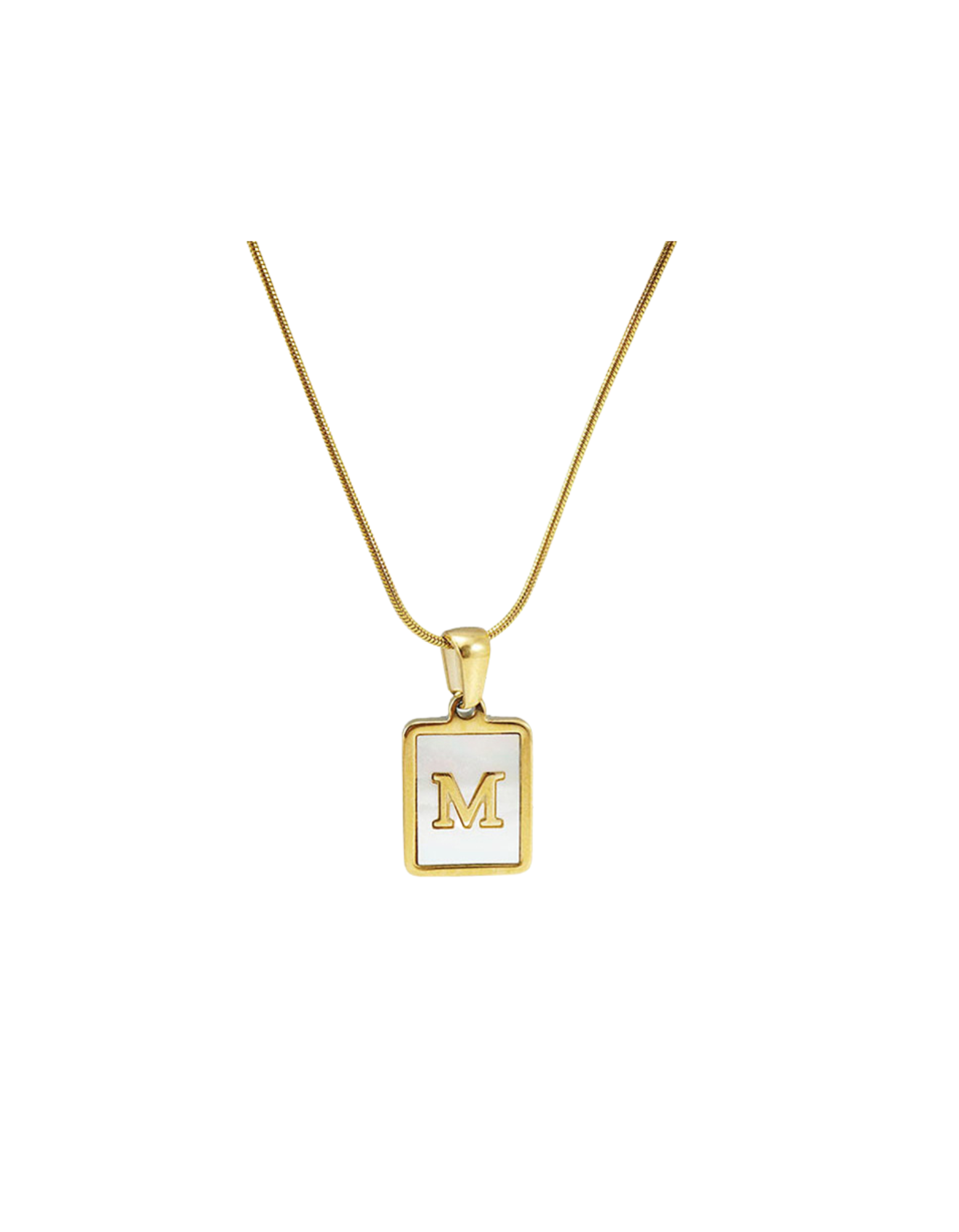 Mother of Pearl Initial
