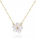 Flower Blossom Pearl Necklace