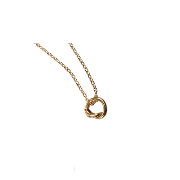Love Knot Circle Necklace
