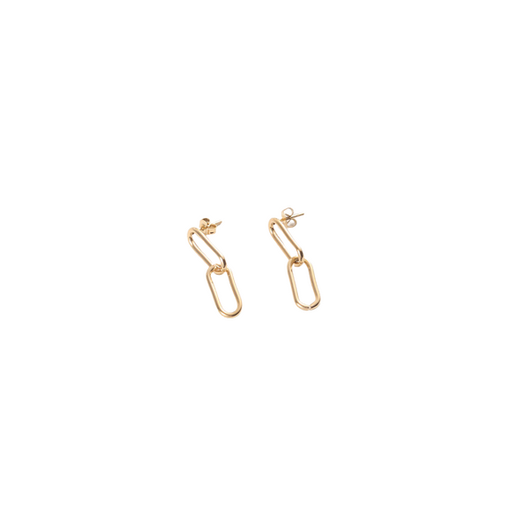 Paperclip Stud Earrings