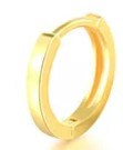 Squared Edge Gold Huggie